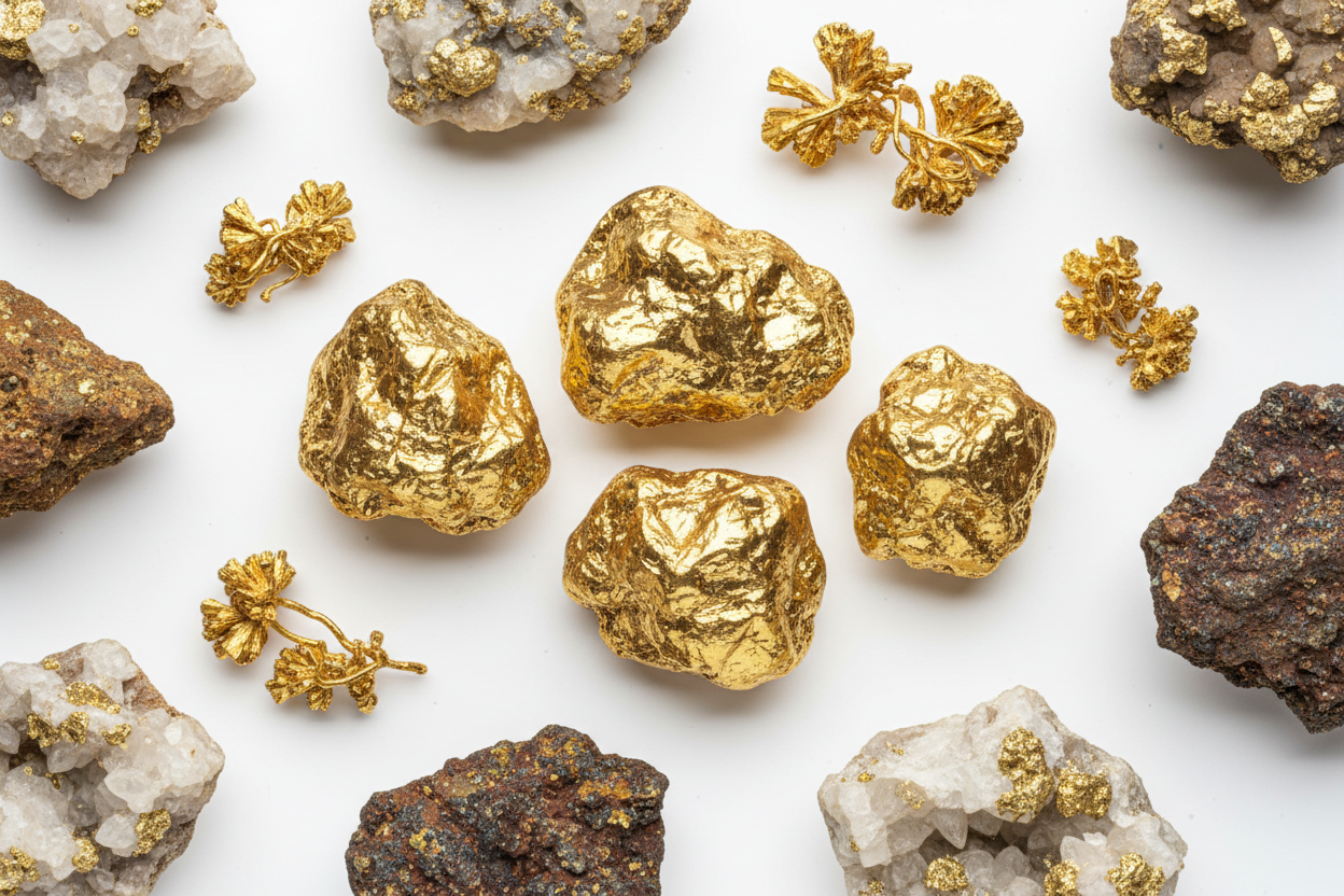 Gold / Gold-Quarz-Specimen & Co.