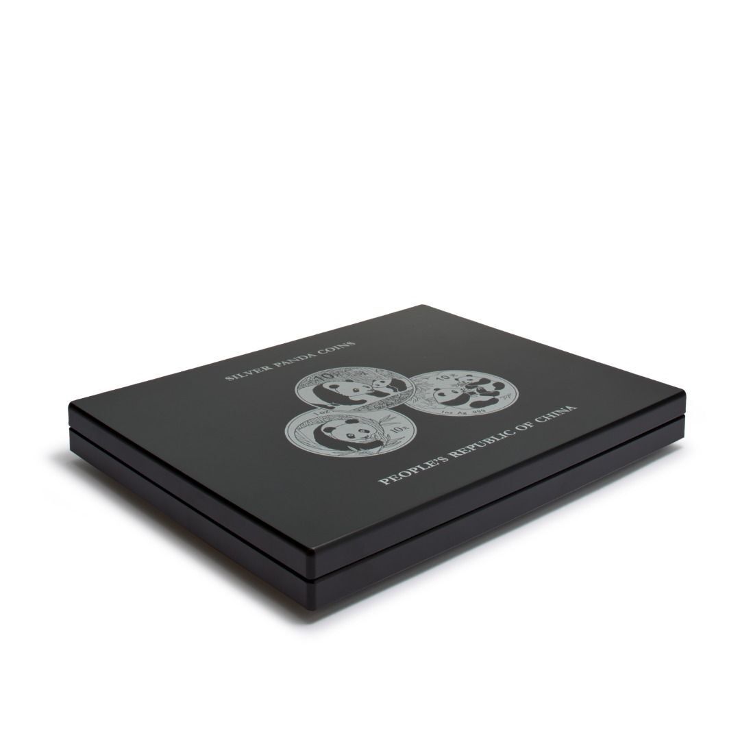 Volterra Uno - Münzkassette für 20 Silbermünzen „China Panda“ in Originalkapseln, gebaucht