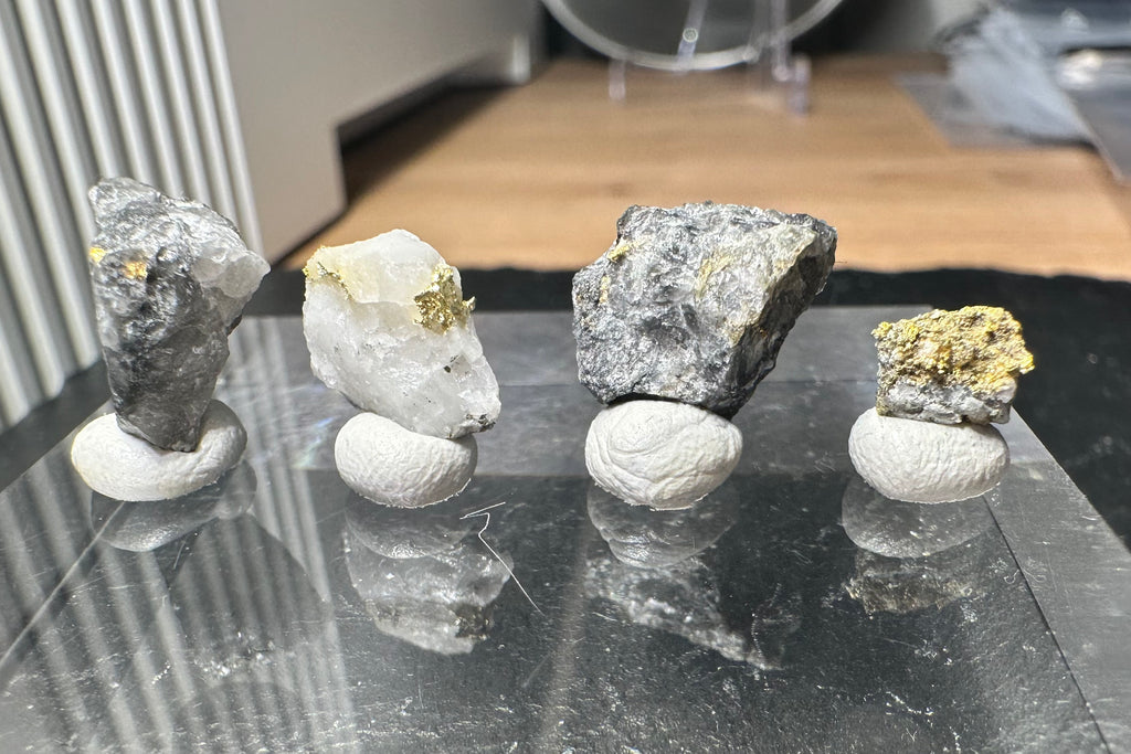 Collection of Four (4) Gold-Quartz Specimens “Peru”