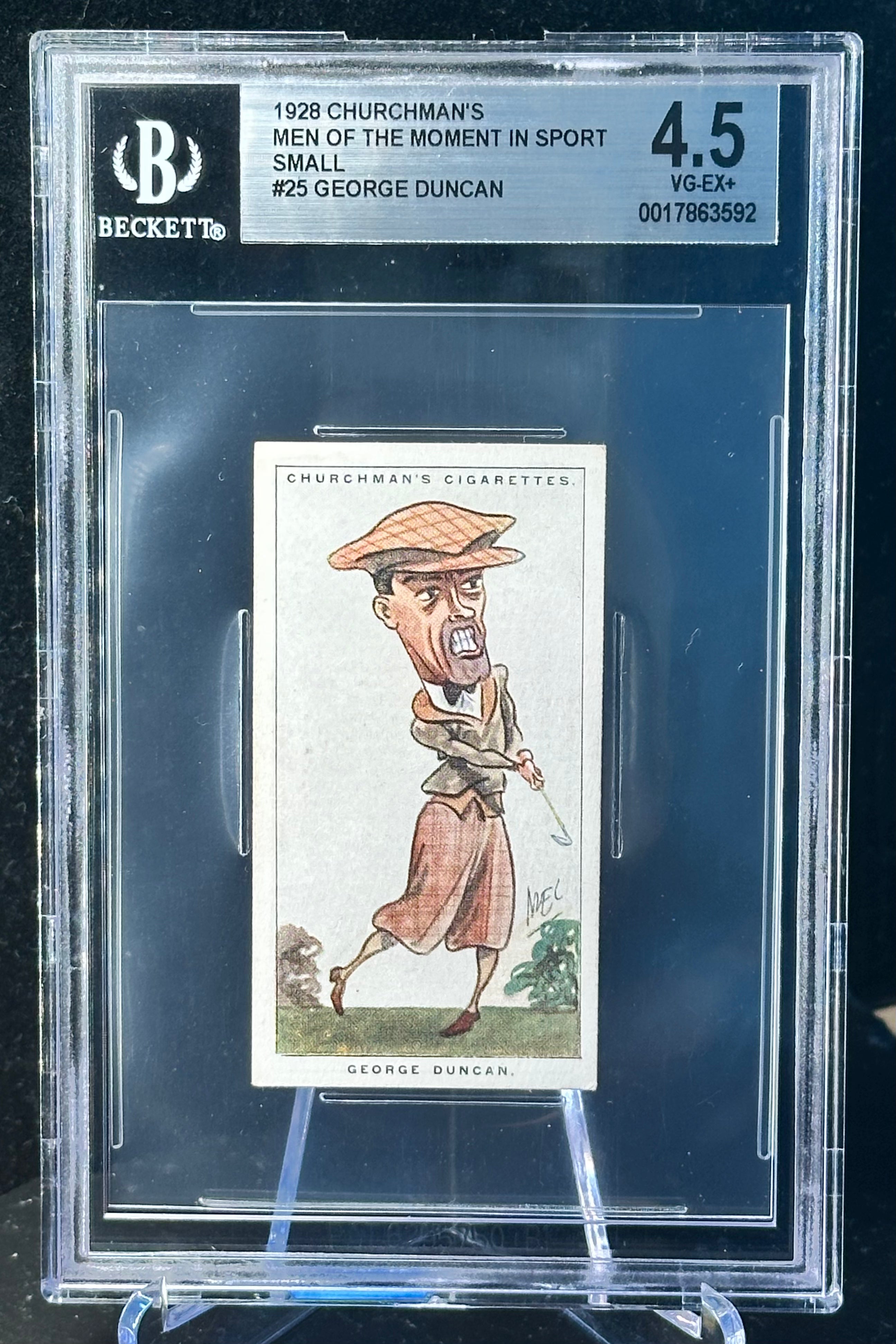 #25 George Duncan, 1928 Churchman´s "Men of the Moments in Sport"