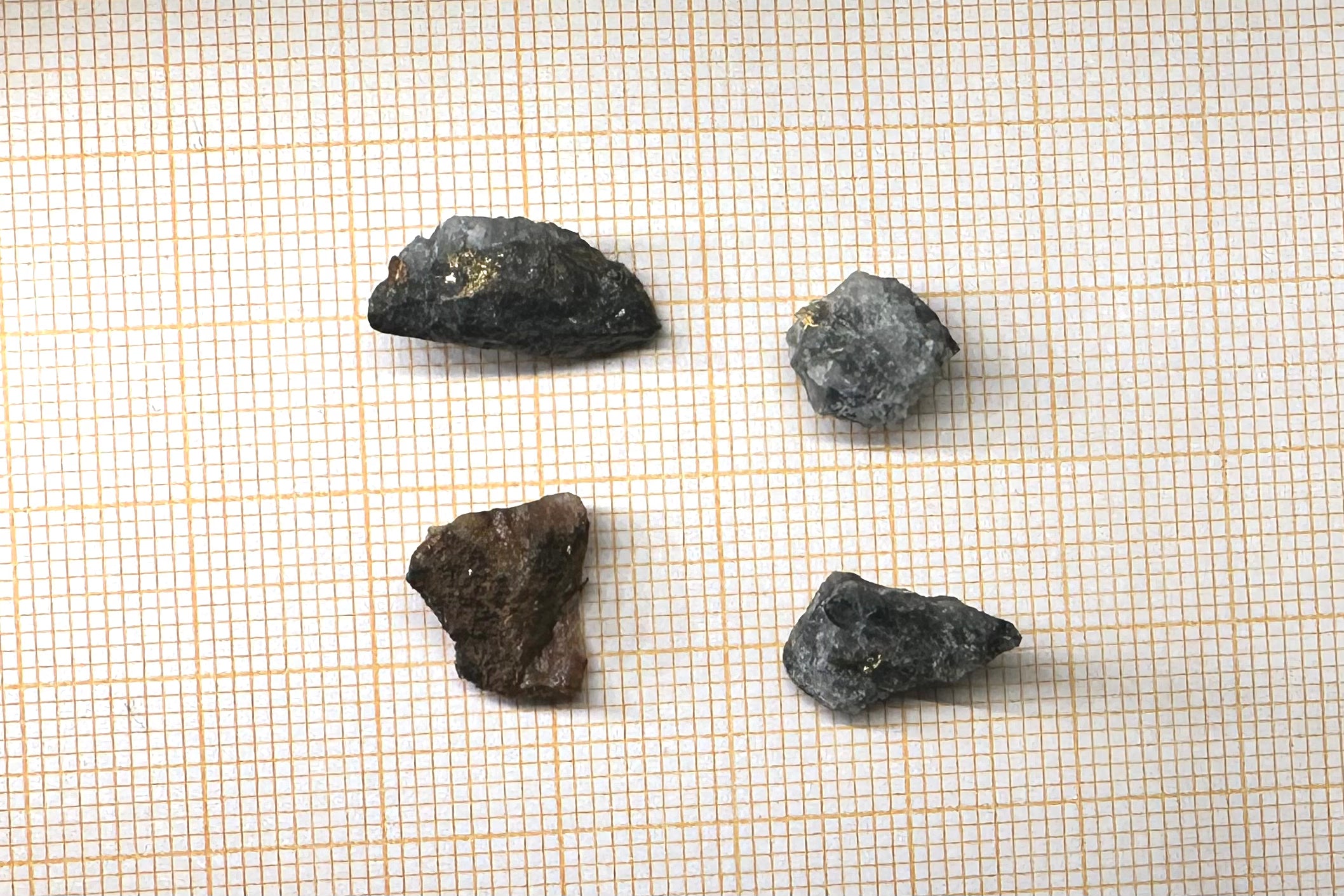 Collection of Four (4) Gold-Quartz Specimens “Peru”