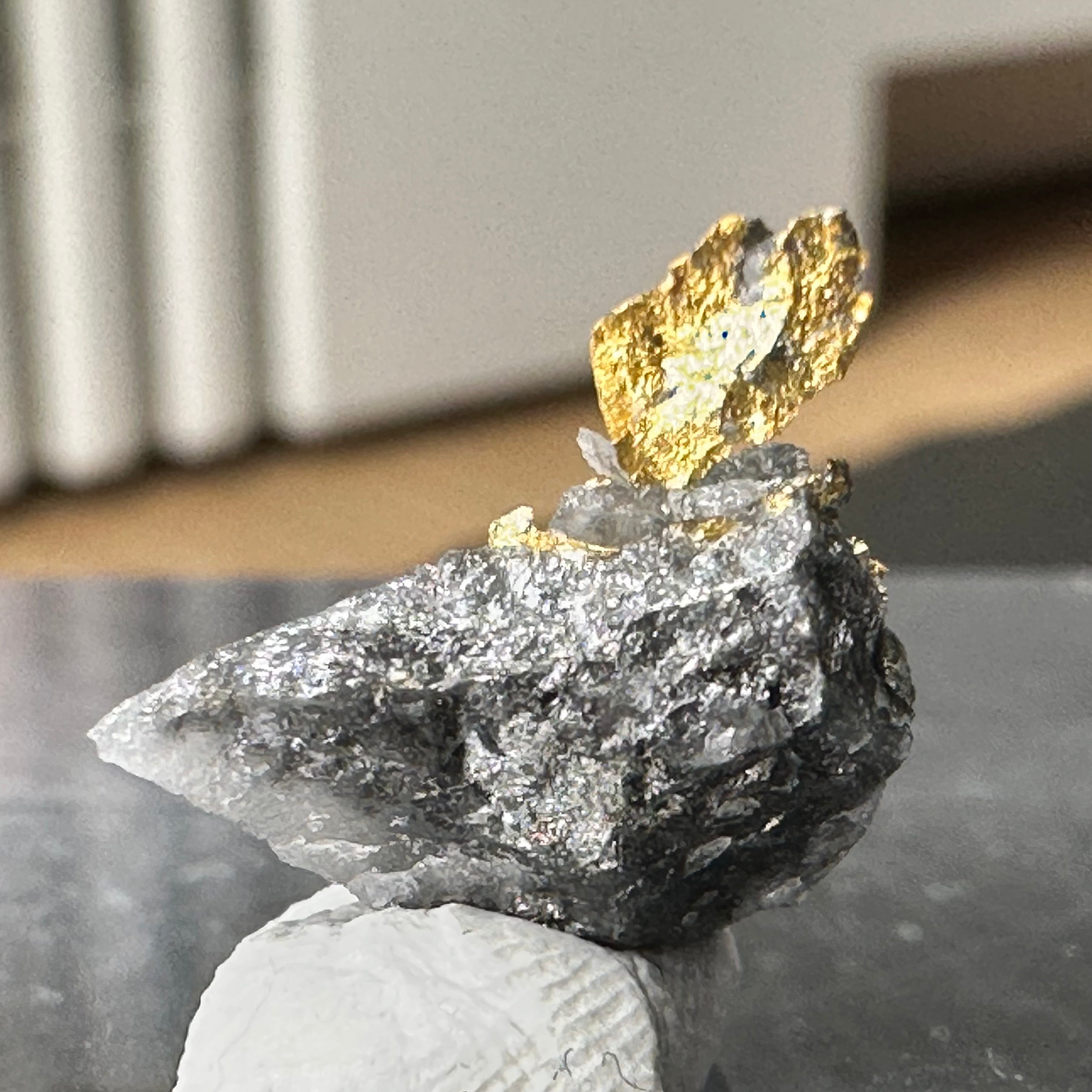 Gold-Quarz-Specimen „Peru“