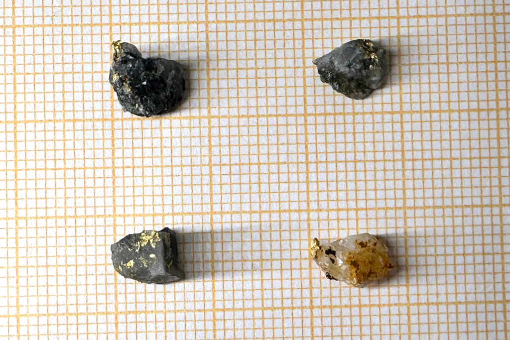 Collection of Four (4) Gold-Quartz Specimens “Peru”