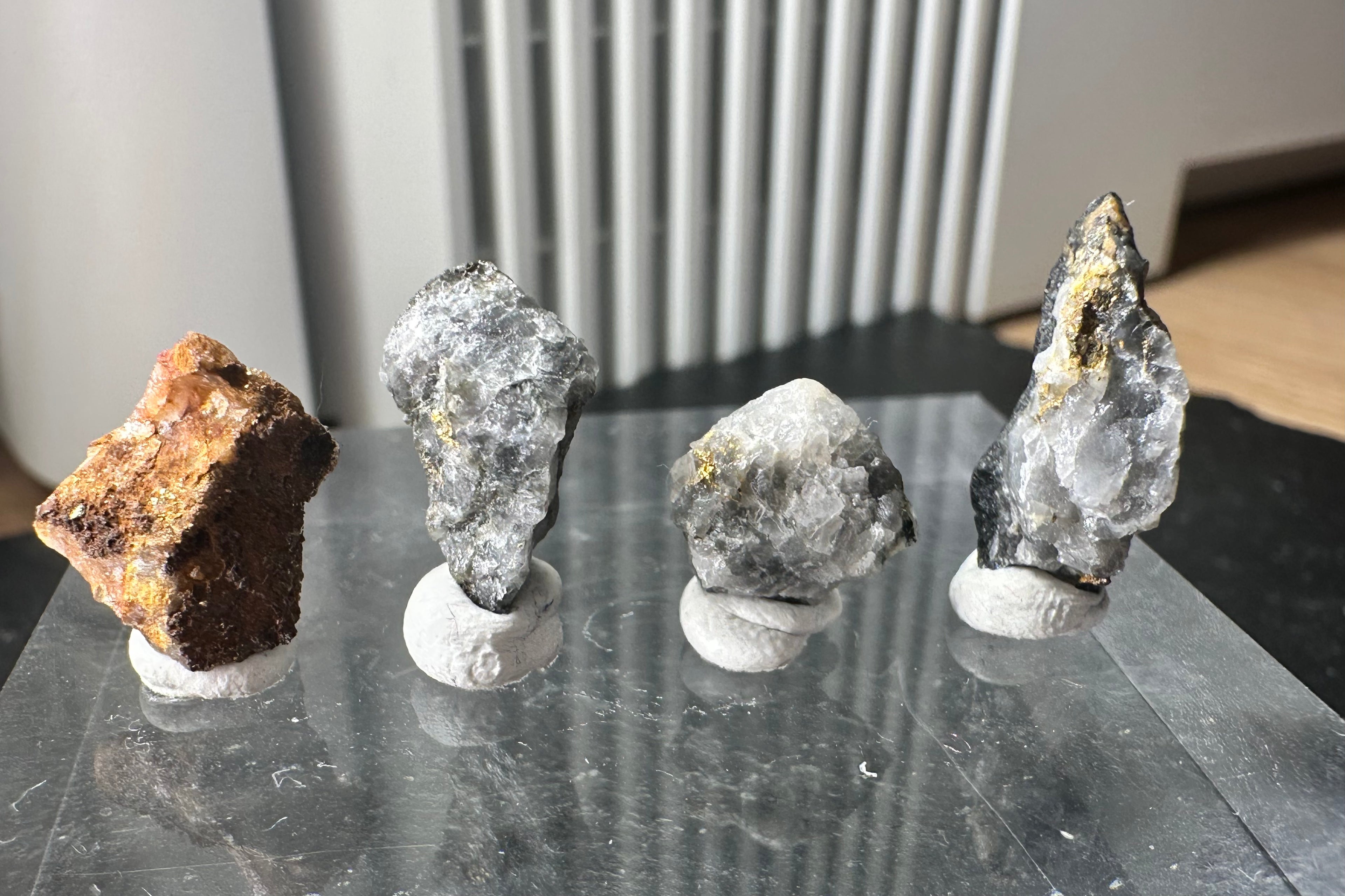 Collection of Four (4) Gold-Quartz Specimens “Peru”