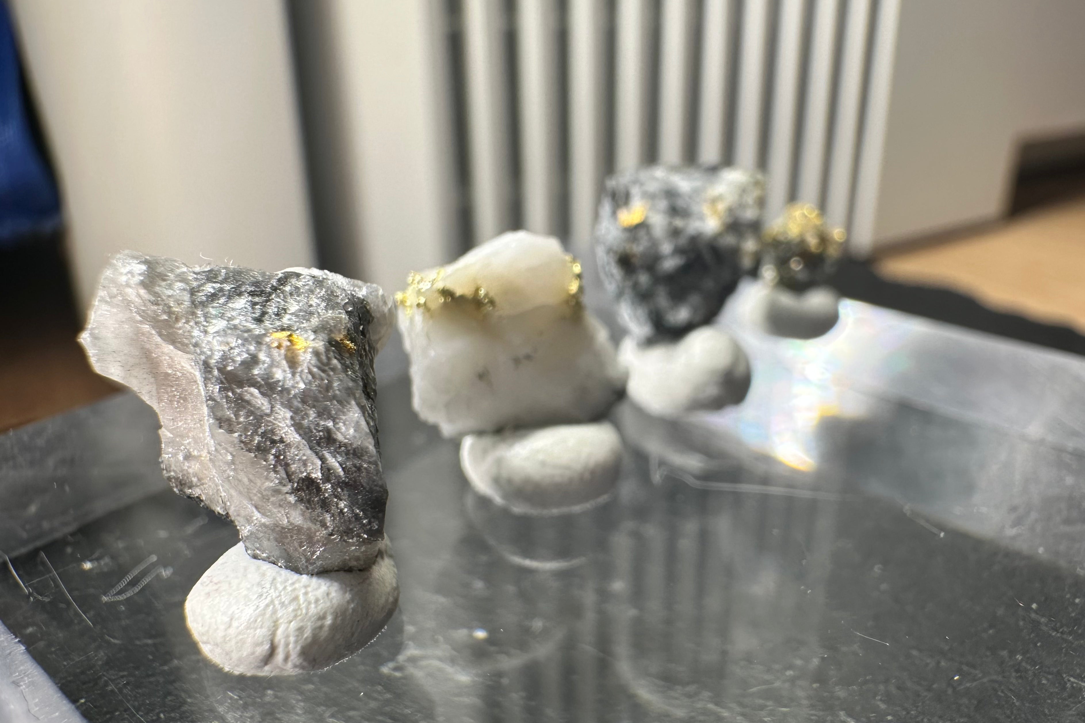 Collection of Four (4) Gold-Quartz Specimens “Peru”