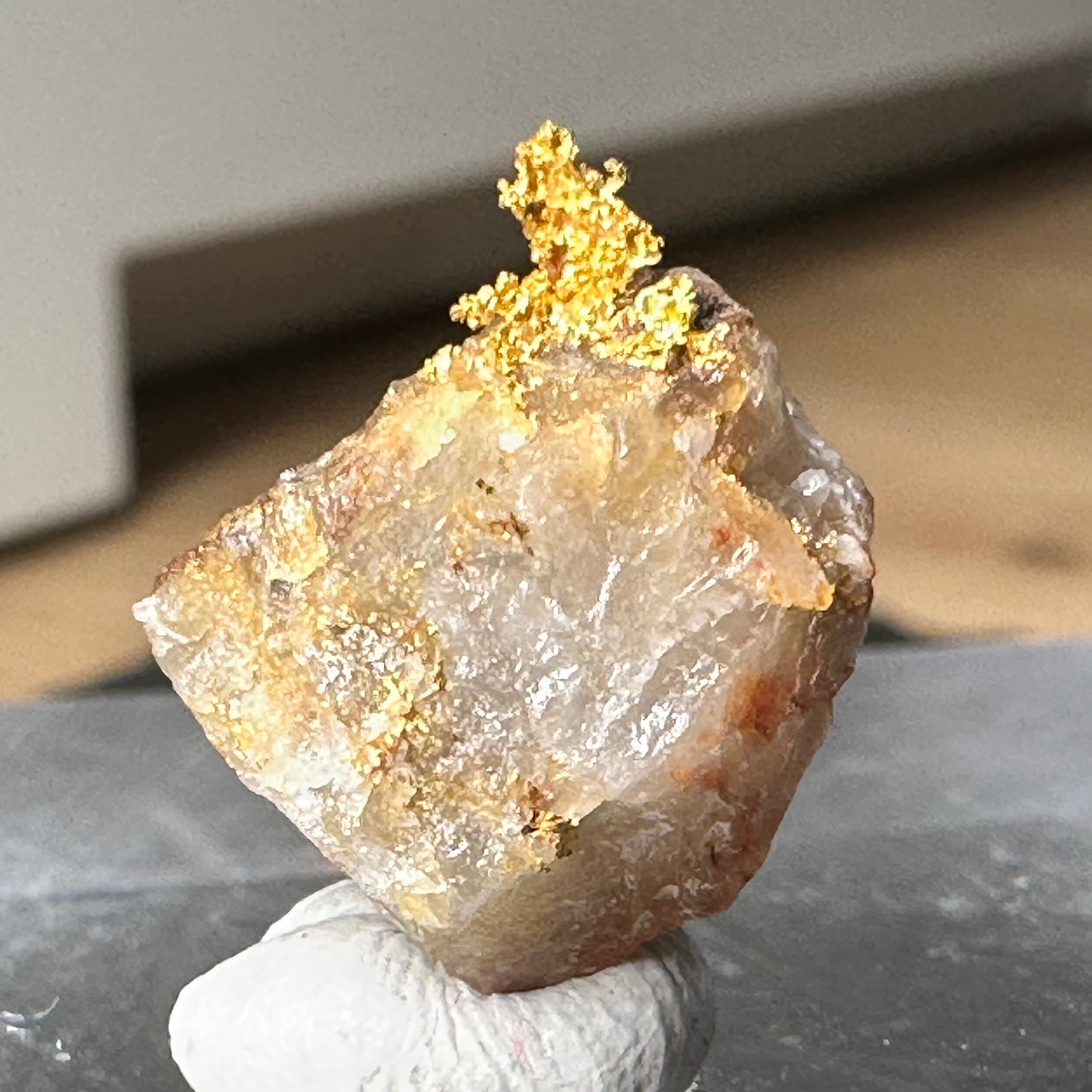 Gold-Quarz-Specimen „Peru“