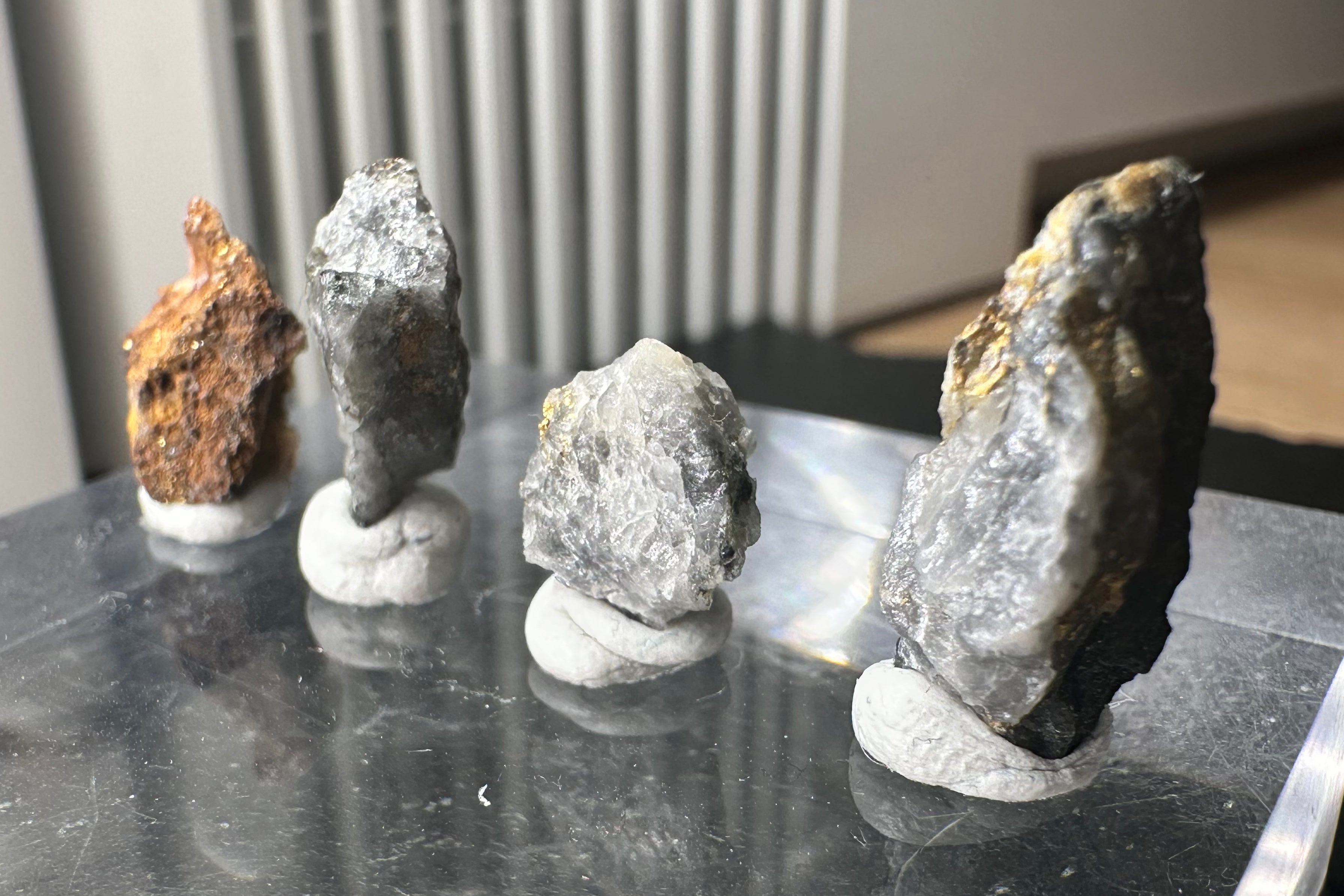 Collection of Four (4) Gold-Quartz Specimens “Peru”