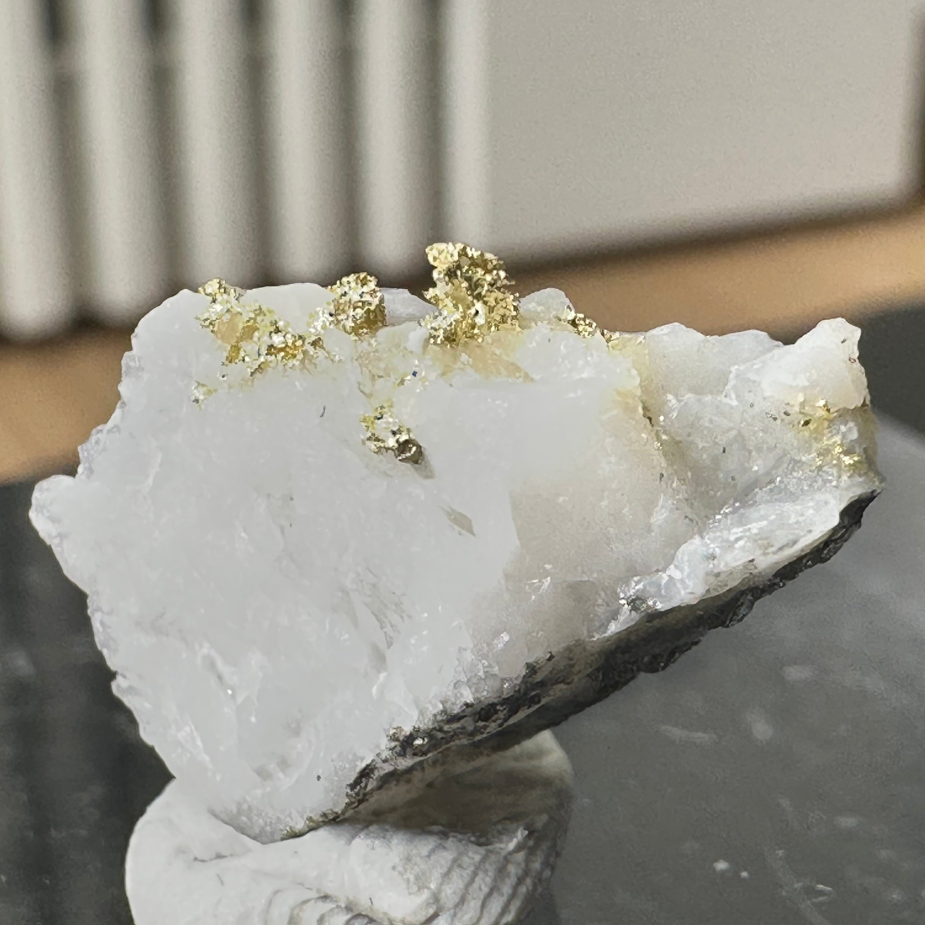 Gold-Quarz-Specimen „Peru“