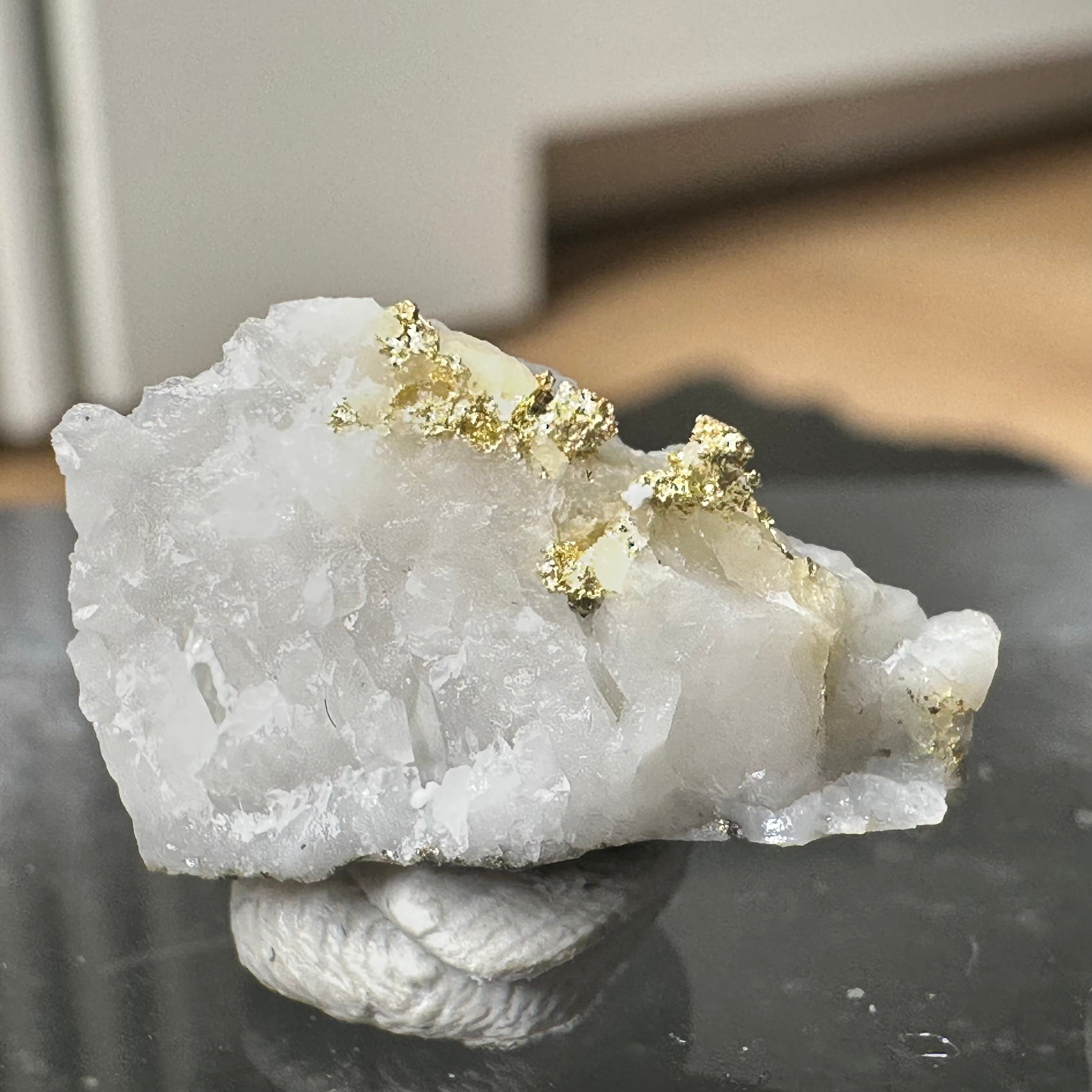 Gold-Quarz-Specimen „Peru“