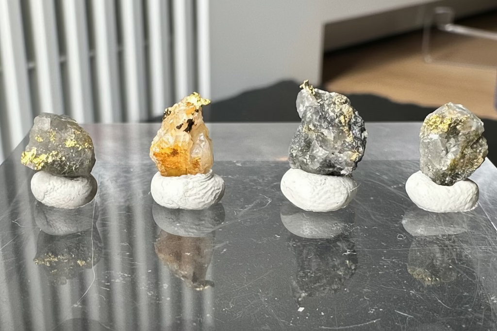 Collection of Four (4) Gold-Quartz Specimens “Peru”