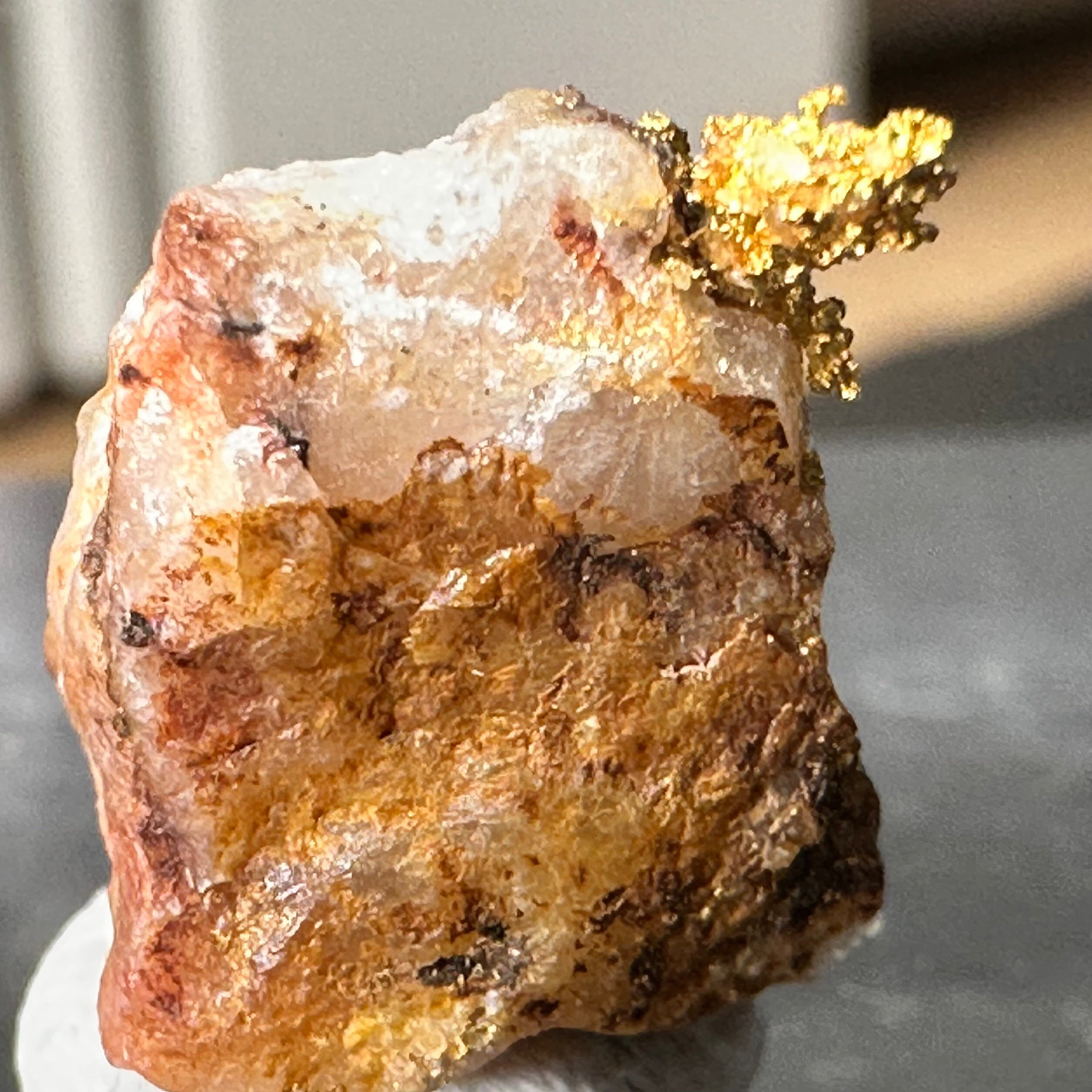 Gold-Quarz-Specimen „Peru“